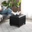 Repose-pieds rectangulaire en similicuir avec roulettes-1139717762