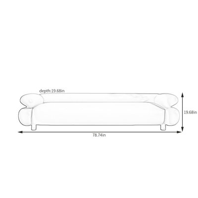 Banc rembourré polyvalent en cuir