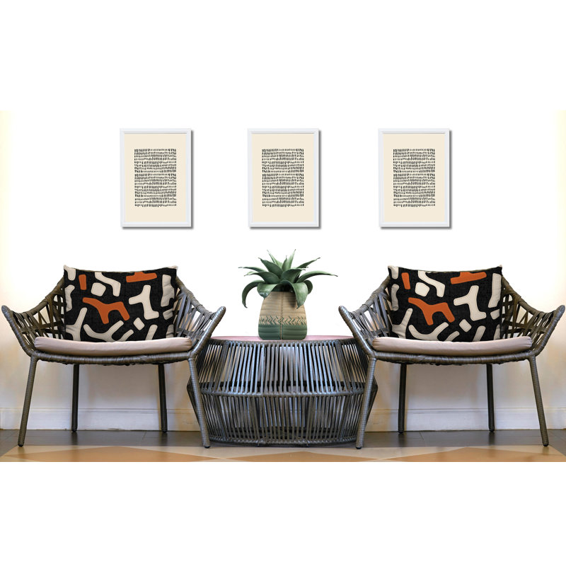 Coussin intérieur / extérieur 2 ensembles Mai, Orange brûlé, 20 po x 14 po