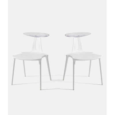 Modern Simple Transparent Backrest Dining Chair