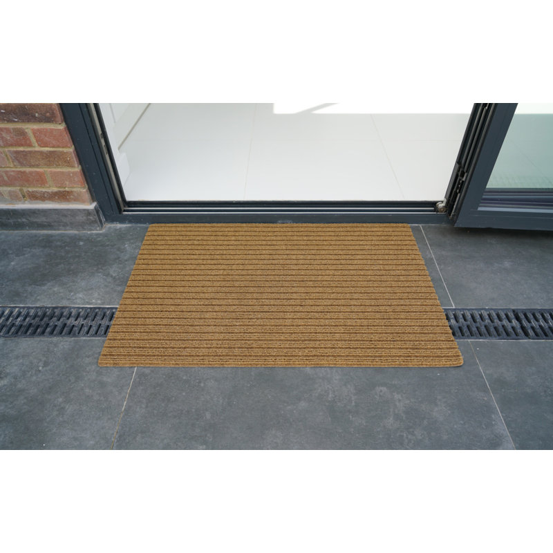 Amileah Non-Slip Doormat, Rectangle 50 x 80cm, Beige