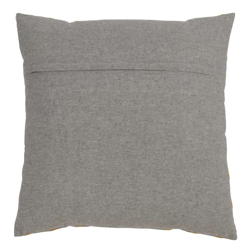 Coussin en coton Moutarde