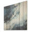 Minimalisme, peinture noire et bleue, vague I - art mural en bois côtier sur bois de pin naturel-1321285014