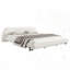 Lit plateforme tapissier avec tissu bouclé-855304681