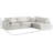 Jocqua Velvet L-Shaped Sectional Reversible-850340312