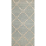 Moulin Geometric Area Rug in Blue/Ivory