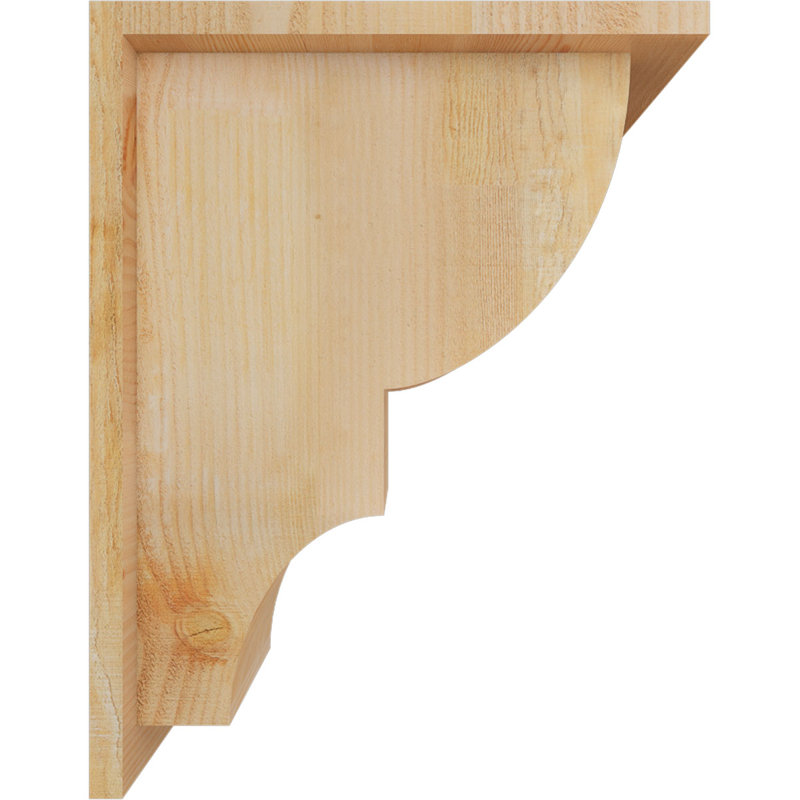 Corbeau Ridgewood avec contre-plaque, 18" H x 8" W x 14" D, Sapin de Douglas, Sciage brut