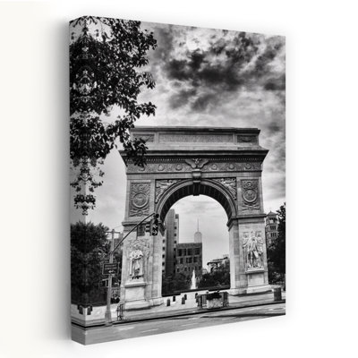 Washington Square Arch Black And White Cityscape Photography Art Contemporary