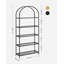 Alvon 183.5 cm H x 83 cm W Steel Etagere Bookcase