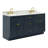 Partham 67'' Double Bathroom Vanity with Carrara Marble Top-93068103