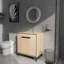 Base de meuble-lavabo simple 30 po avec rangement à fermeture en douceur