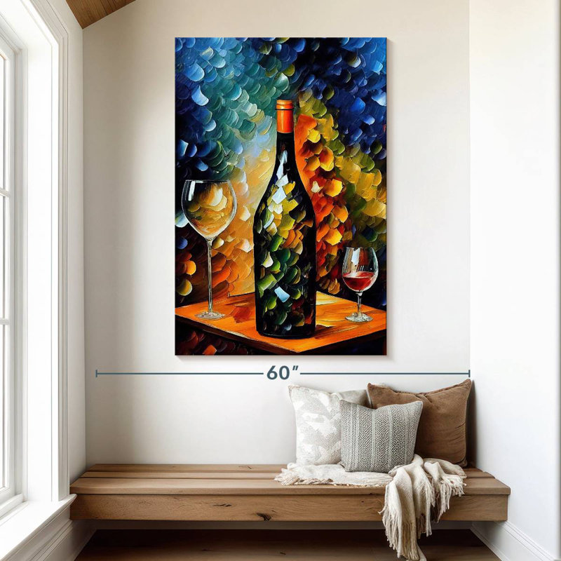 Yarlin Splashy Wine, 51" H x 34" W