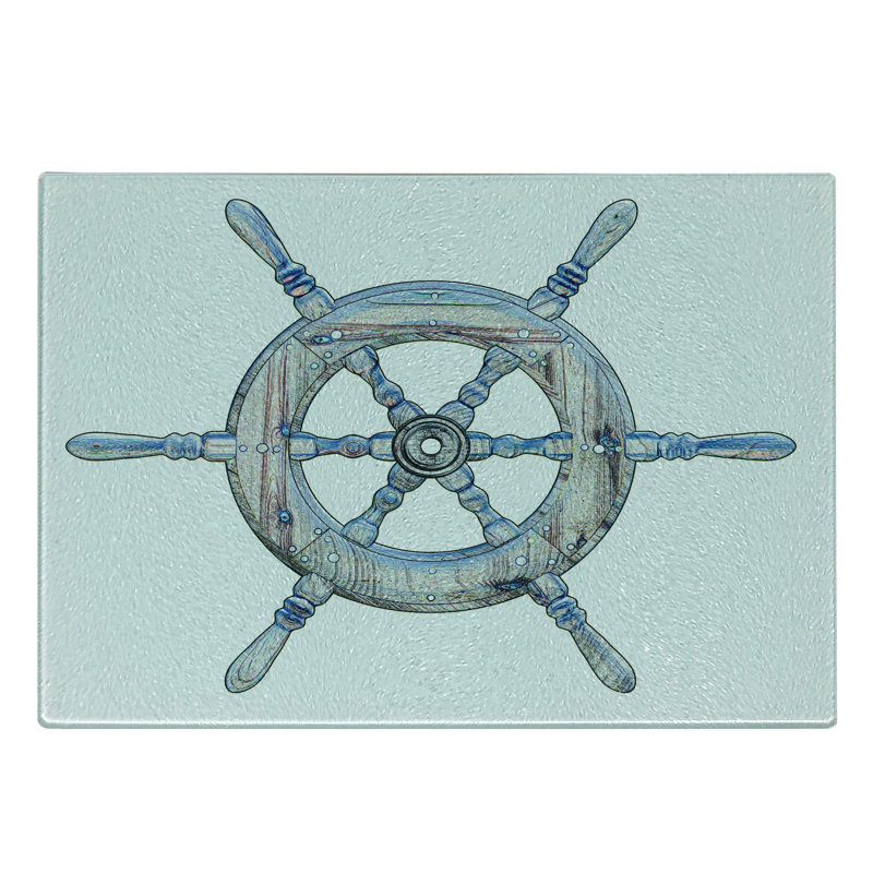 Roue de bateau en bois trempé Ambesonne