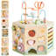 Cube d'activité en bois, centre d'activités d'apprentissage, jouets éducatifs en bois pour tout-petits