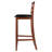 Davaughn Cushion Ladder-back Seat Counter Stools, 2-pc Set, Black & Walnut-1914379602