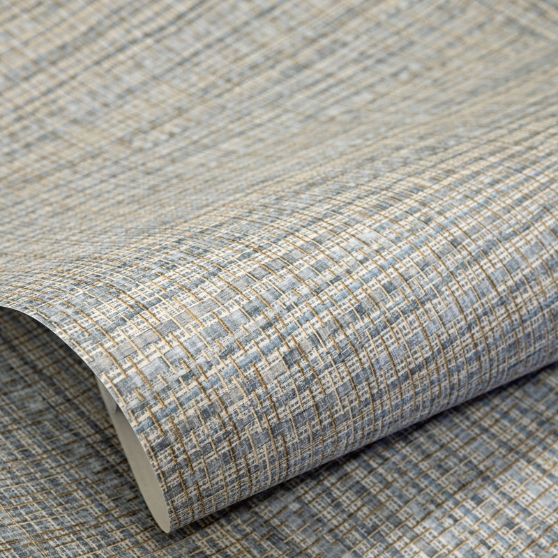 Salt Fondo Wild Grass Effect Wallpaper Roll, Navy