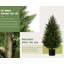 Faux Cedar Tree in Pot - Large Artificial Plant for Home Office Decor-995093990-995093992