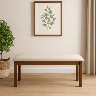 Aesara Microfiber / Microsuede Upholstered Bench