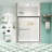 Bypass Shower Sliding Door, 50 - 54"x70", Tempered Glass, Matte Black, Stainless Steel Handle, Nano Clean Treatment, Film, Leak, Install Easily 1/4" Track, 36000 Times Tested Leak, Smooth Movement,