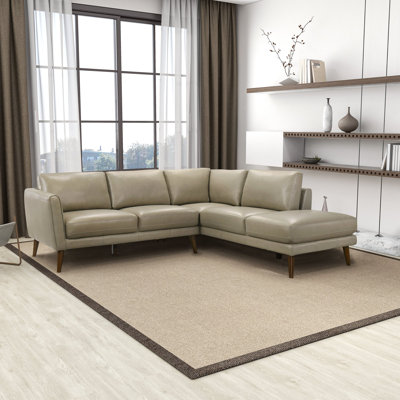 Canapé modulaire en cuir Lewter