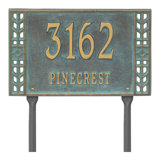 Boston Personalized Standard 2-Line Lawn Address Sign