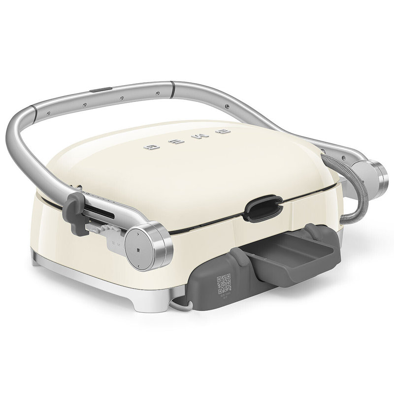 50's Retro Style Aesthetic Multi-use Grill in Cream, Cream