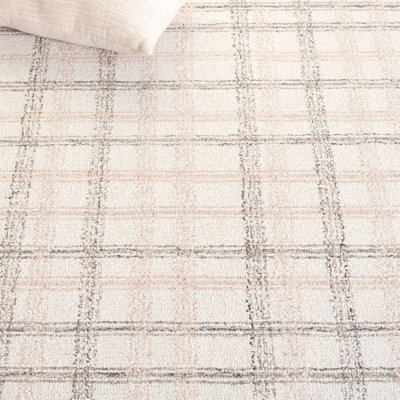 Plaid Wool Hand Tufted Area Rug