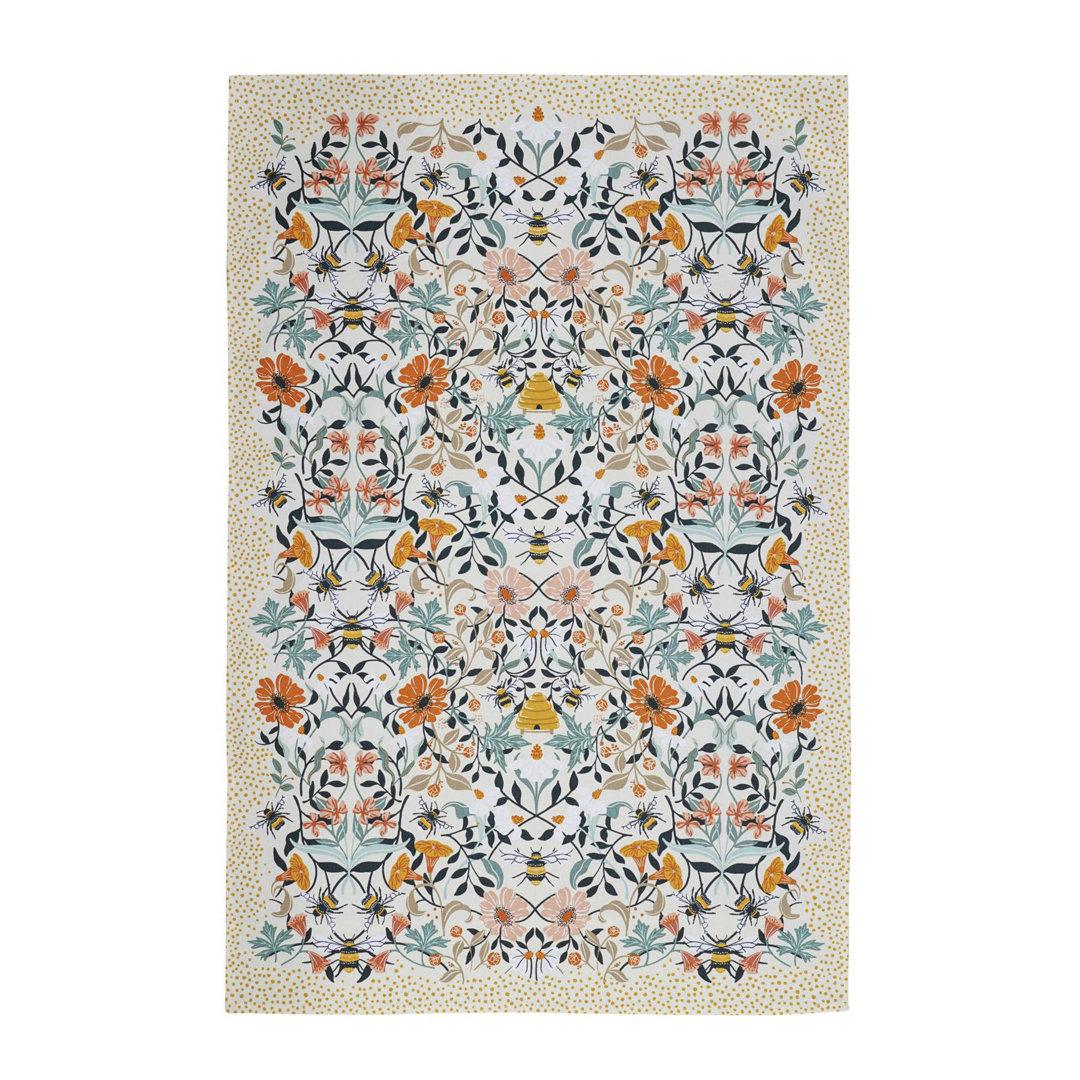 Bee Bloom Cotton Tea Towel