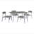 Modem 5 piece dining table set