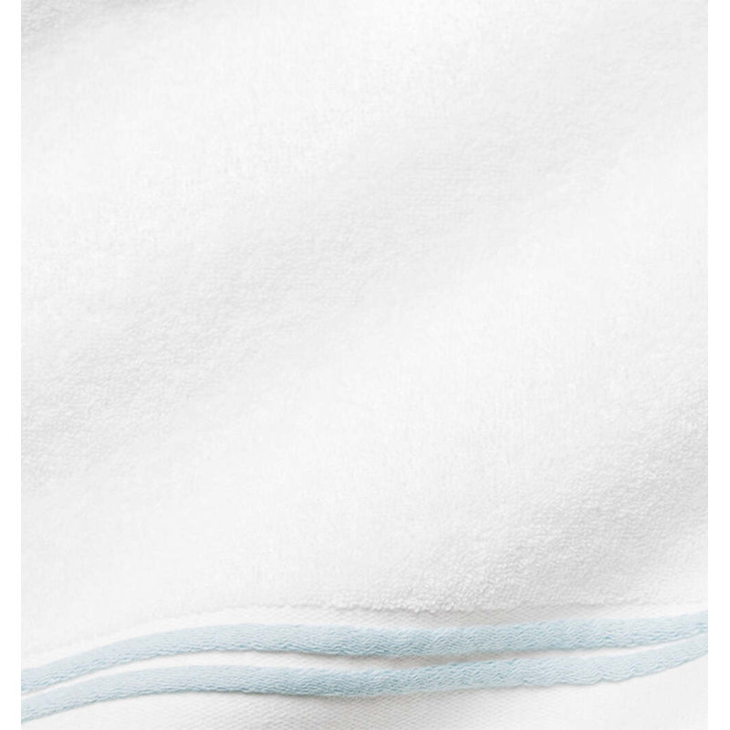 Aura Hand Towel, White/Aqua