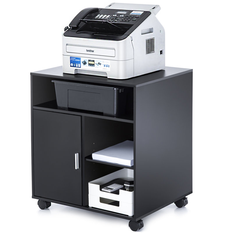 23.6'' H x 19.7'' W Printer Stand with Wheels