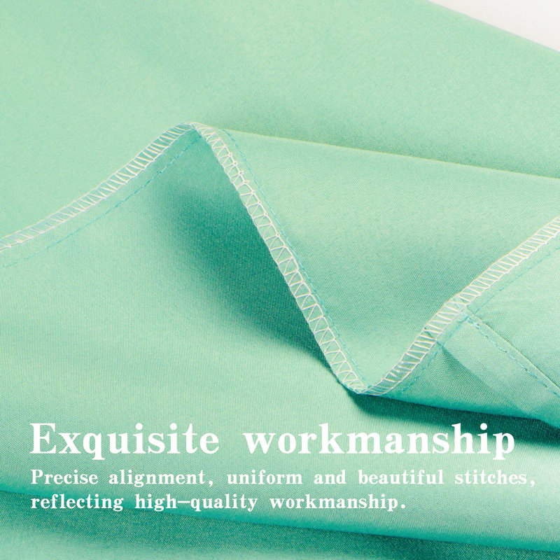 Drap plat en microfibre , Bleu-vert, Drap plat de taille très grand