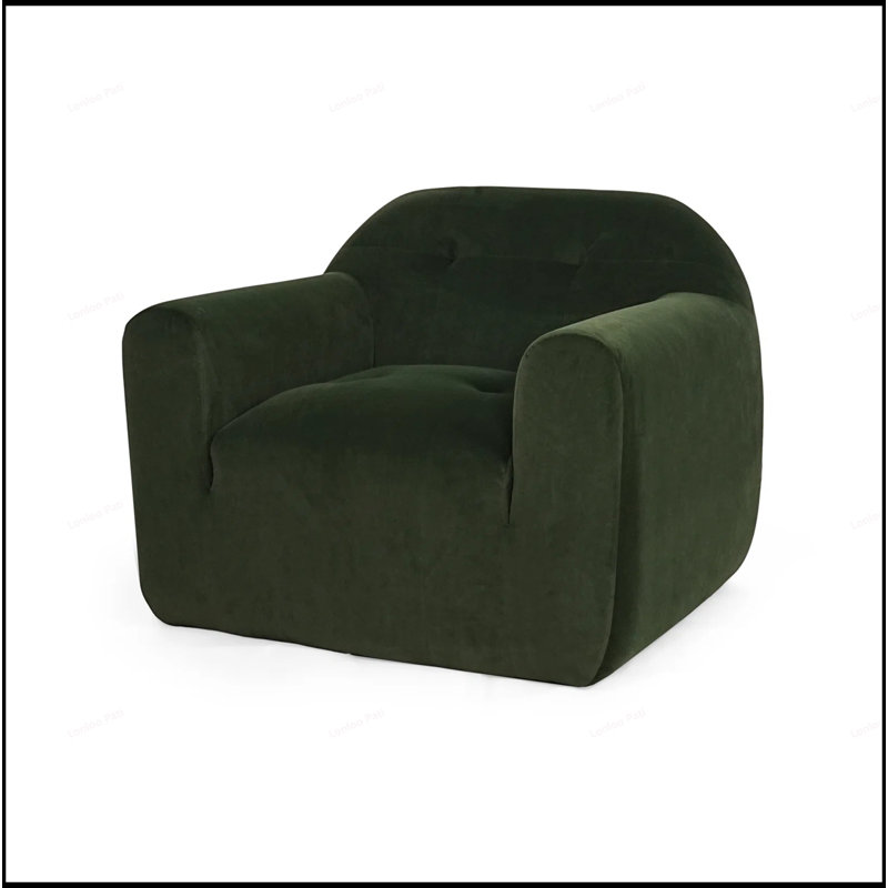 Fauteuil club sophistiqué pour une détente ultime et un décor élégant, alliant confort et élégance, Vert