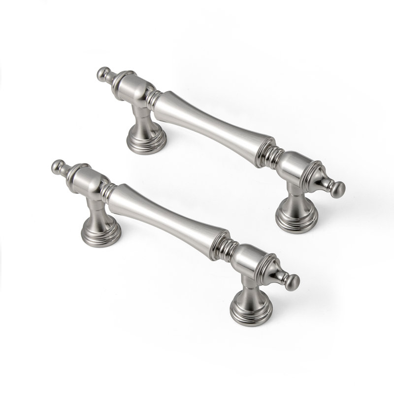 Ensemble de poignées de bar élégantes, 3", Nickel satiné