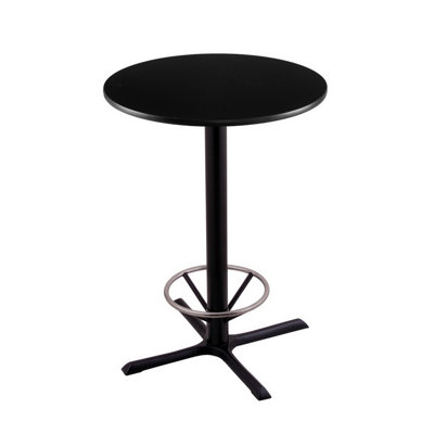 Table de salle à manger à hauteur de bar et piédestal