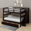 Lit superposé avec tiroirs et escaliers, structure de lit superposé avec tablettes de rangement, lit superposé en bois-1885070645