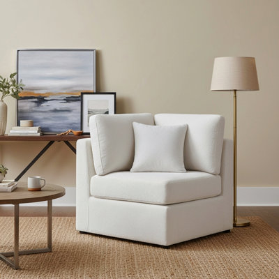 Chaise de coin Chauncy - ivoire