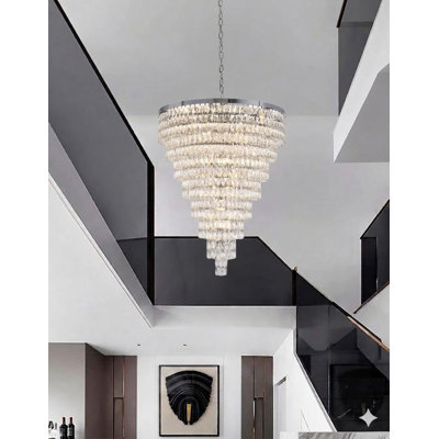 Csongor Chandelier With Clear Crystal Accents