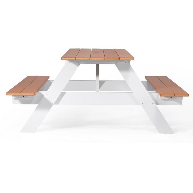 Table de pique-nique d'extérieur 70 po, Teck