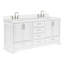 Meuble-lavabo double avec plateau Abshire 73-93359381