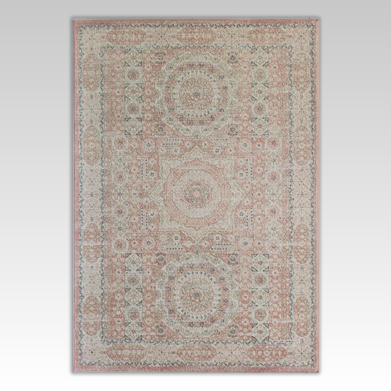 Tapis rétro limonade rose Hailey, Rectangle 2 pi x 4 pi