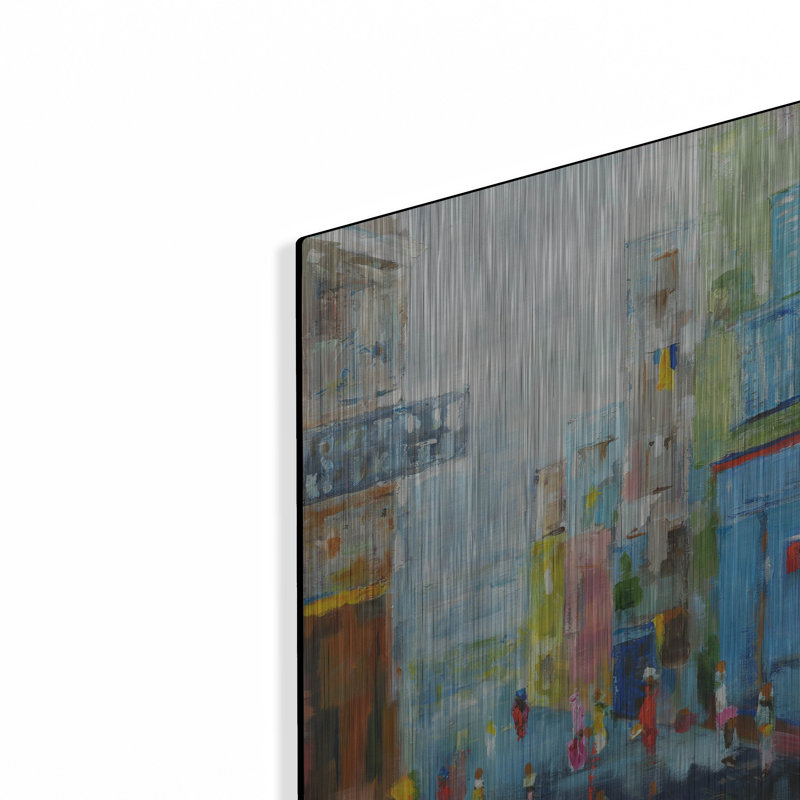 «Procida» par Solveiga, art mural en métal, H 12 po x l 12 po