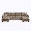 Canapé en U avec 4 coussins, repose-pieds mobile, canapé à assise profonde facile à assembler pour le bureau du salon, appartement-178703458-178703460