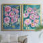 Floral Radiance I - ensemble de 2 reproductions d'art sur toile encadrées-1661084232-1661084235