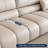 Modern minimalist leather sofa