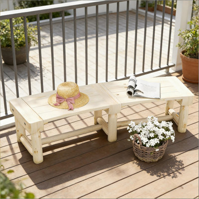 Banc d'extérieur semi-circulaire rond (avec chaise de patio seulement)