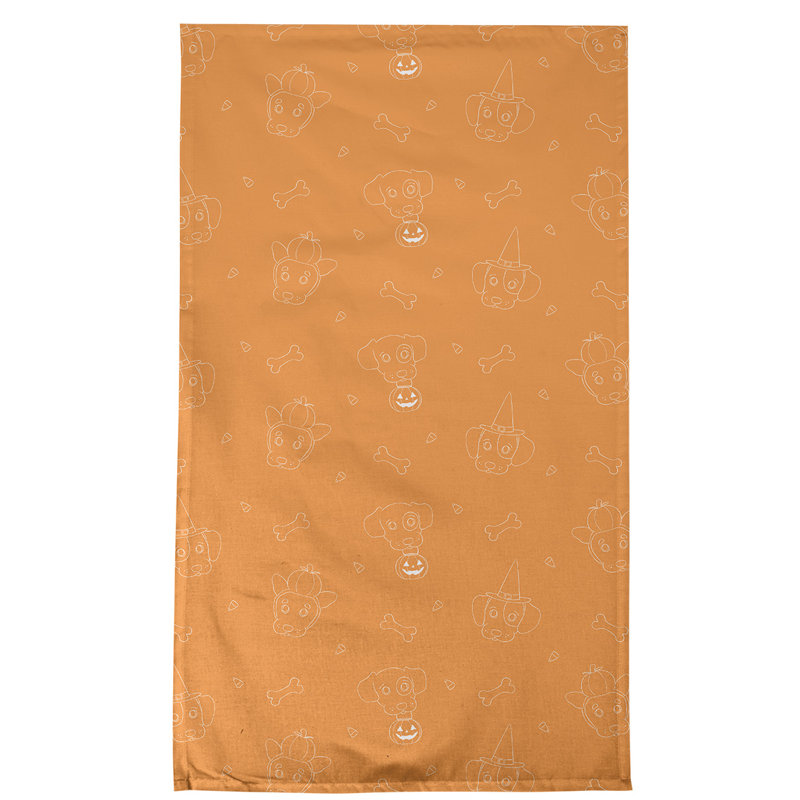 Serviette de thé pour chiens fêtes, Polyester sergé