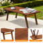 Table basse rectangulaire pliante en bois