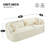 Boneless 86" Chenille Boneless Couch, Upholstered Compressed Sofa, Curved Cloud Couch With Pillows-965467829