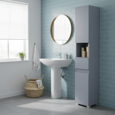Engineered Wood Bathroom Cabinet